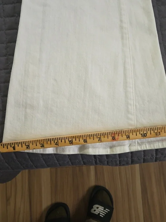 L'AGENCE White Denim Flare Jeans Womens Size 25 Summer Vacation Versatile EUC - Picture 3 of 9